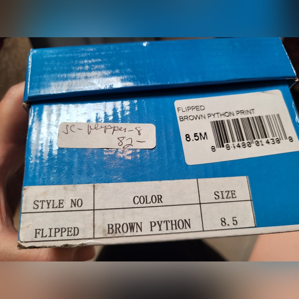 Jeffrey Campbell Flipped Brown Python Snakeskin F… - image 8